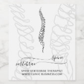 Kinesiologie-Therapeut Weinetikett (Einzelnes Label)
