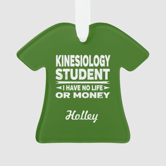 Kinesiologie Uni Student No Life oder Money Ornament (Rückseite)