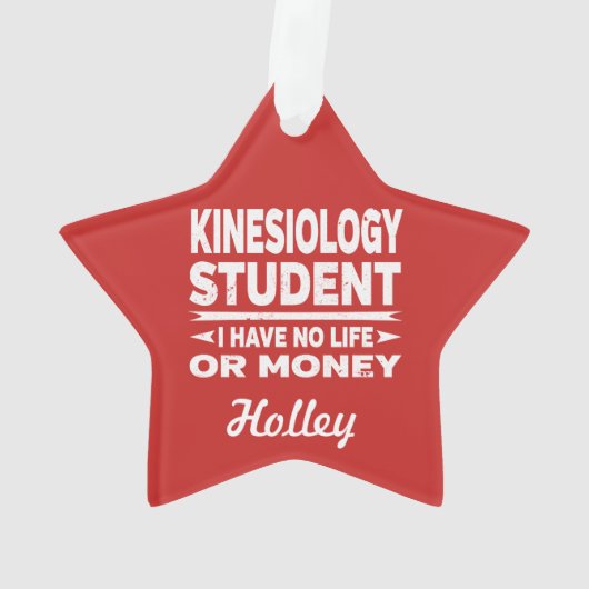 Kinesiologie Uni Student No Life oder Money Ornament (Rückseite)