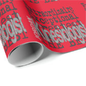 Kinesiologin Extraordinaire Geschenkpapier (Rolleneckpunkt)