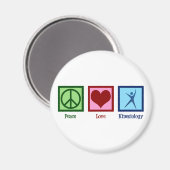 Kinesiologin Peace Liebe Kinesiology Magnet (Vorderseite/Rückseite)