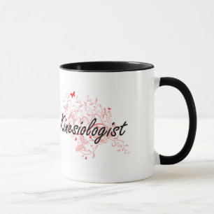 Kinesiologist-künstlerischer Job-Entwurf mit Tasse