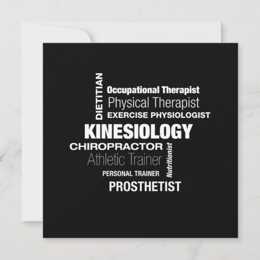 Kinesiology Kinesiologist Physio Physical Therapis Einladung (Vorderseite)