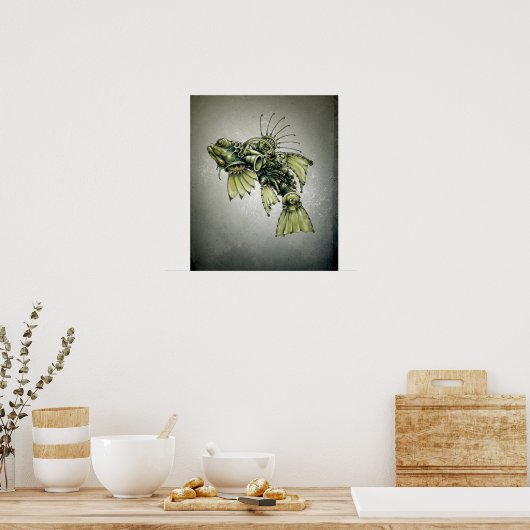 Kinetic Seafood Poster (Küche)