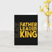 King African Afro Juneteenth F Karte (Gelbe Blume)