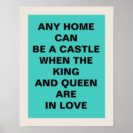 King and Queen 11 x 14 Poster (Vorne)