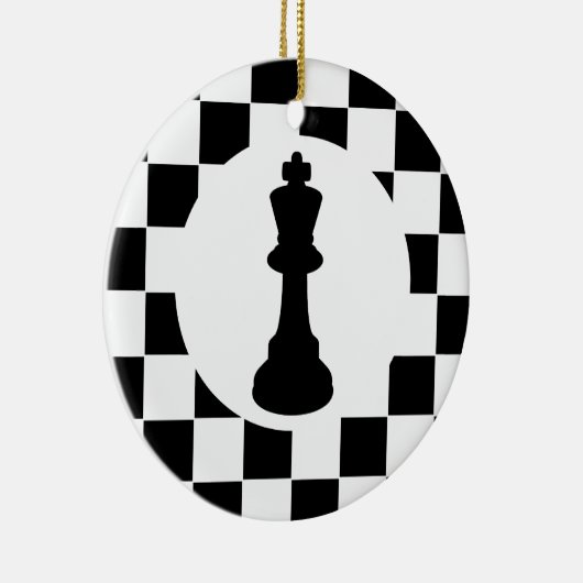 King and Queen Chess Pieces - Weihnachtsschmuck (Rechts)