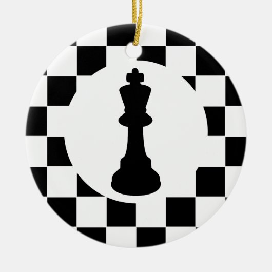 King and Queen Chess Pieces - Weihnachtsschmuck (Vorne)