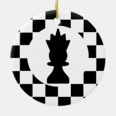 King and Queen Chess Pieces - Weihnachtsschmuck (Hinten)
