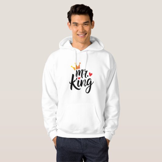 King and Queen Couple Hoodie | Passende Outfits (Vorne ganz)