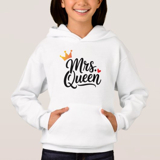 King and Queen Couple Hoodie | Passende Outfits (Vorderseite)