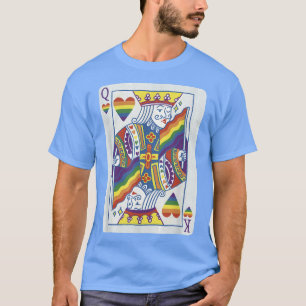 King and Queen - Funny LGBTQ Poker Card T-Shirt
