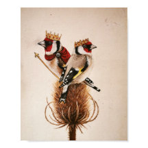 King and Queen Goldfinches - Fantasy-Vogelkunst