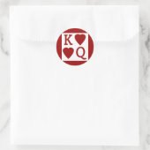 King and Queen of Hearts Stickers (Tasche)