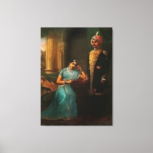King and Queen Wrapped Canvas Print Leinwanddruck (Vorderseite)