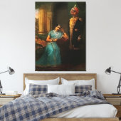 King and Queen Wrapped Canvas Print Leinwanddruck (Insitu (Schlafzimmer))
