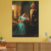 King and Queen Wrapped Canvas Print Leinwanddruck (Insitu (Wohnzimmer))