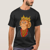 King Ape NFT Themed Gangsta Monkey T-Shirt (Vorderseite)