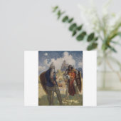 King Arthur & Castle Postkarte (Stehend Vorderseite)