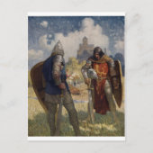 King Arthur & Castle Postkarte (Vorderseite)