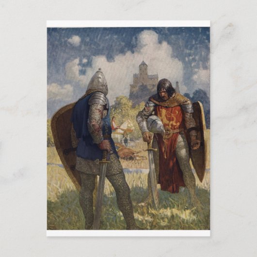 King Arthur & Castle Postkarte (Vorderseite)