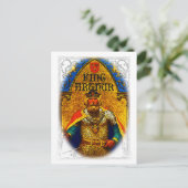 King Arthur Enthroned Postkarte (Stehend Vorderseite)