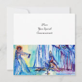 KING ARTHUR , LADY OF THE SEE AND EXCALIBUR gold Einladung (Rückseite)