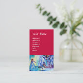 KING ARTHUR , LADY OF THE SEE UND EXCALI rot Visitenkarte (Stehend Vorderseite)