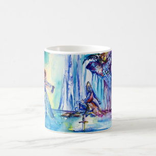 KING ARTHUR , LADY OF THE SEE UND EXCALIBUR KAFFEETASSE
