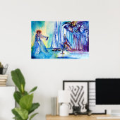 KING ARTHUR , LADY OF THE SEE UND EXCALIBUR POSTER (Heimbüro)