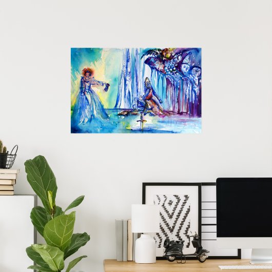 KING ARTHUR , LADY OF THE SEE UND EXCALIBUR POSTER (Heimbüro)