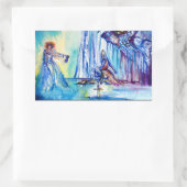 KING ARTHUR , LADY OF THE SEE UND EXCALIBUR RECHTECKIGER AUFKLEBER (Tasche)