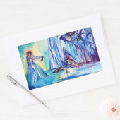 KING ARTHUR , LADY OF THE SEE UND EXCALIBUR RECHTECKIGER AUFKLEBER (Umschlag)