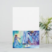 KING ARTHUR , LADY OF THE SEE UND Pink lila blue Briefpapier (Stehend Vorderseite)