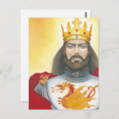 King Arthur mini-Print Postkarte (Vorne/Hinten)