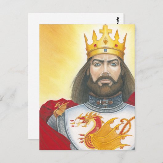 King Arthur mini-Print Postkarte (Vorne/Hinten)