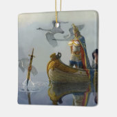 "King Arthur nimmt das Schwert" von NC Wyeth Keramikornament (Links)