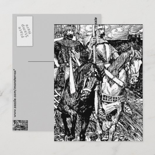 King Arthur Postcard Postkarte (Vorne/Hinten)