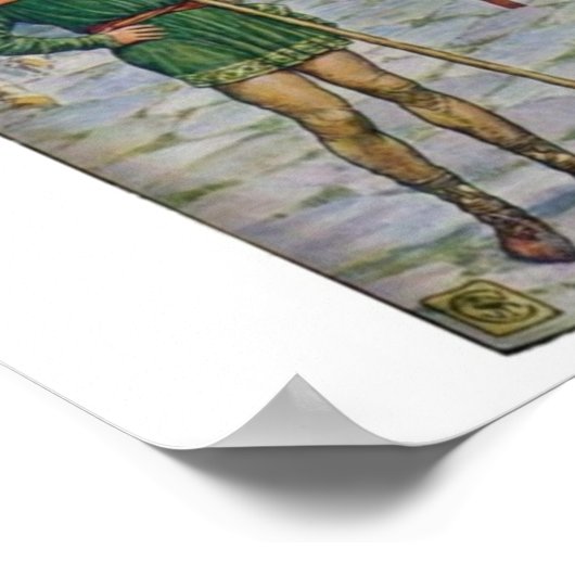 King Arthur Questions Percival Poster (Ecke)