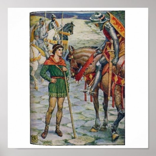 King Arthur Questions Percival Poster (Vorne)