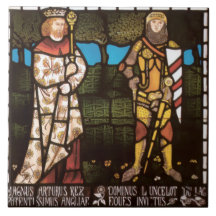 King Arthur und Sir Lancelot von William Morris
