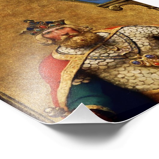 "King Arthur" von NC Wyeth Fotodruck (Ecke)