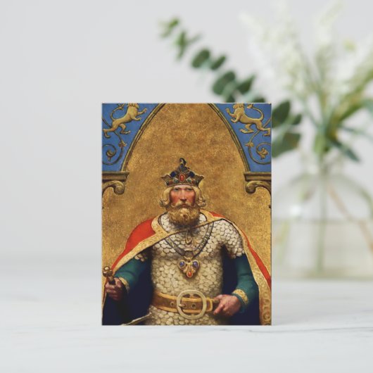 "King Arthur" von NC Wyeth Postkarte (Stehend Vorderseite)