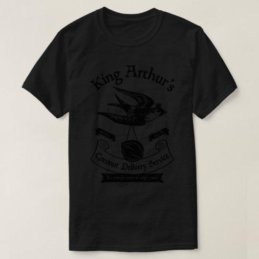 King Arthurs Coconut Delivery Service T-Shirt (Design vorne)