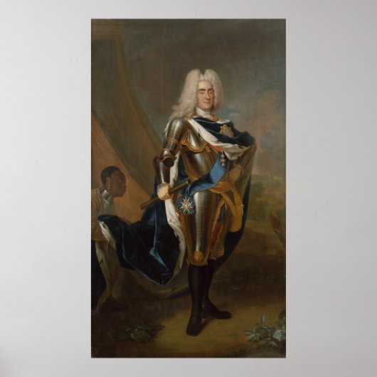 King Augustus II of Poland, before 1730 Poster (Vorne)