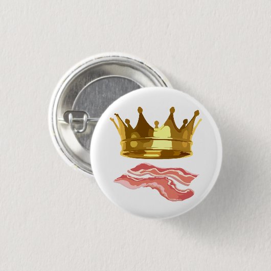 King Bacon Button (Vorne & Hinten)