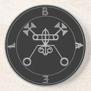 King Bael Goetia Siegel Sandstone Altar Tile Getränkeuntersetzer