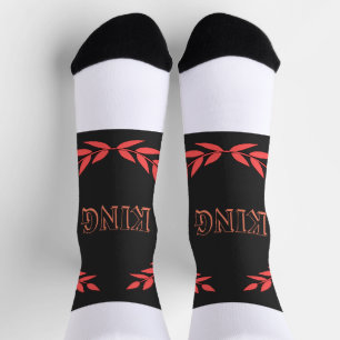 KING Bedruckte Hochwertige Stylische Kronen Logo H Socken
