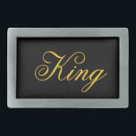 King Belt Buckle Rechteckige Gürtelschnalle<br><div class="desc">King Belt Buckle</div>