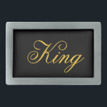 King Belt Buckle Rechteckige Gürtelschnalle<br><div class="desc">King Belt Buckle</div>